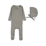 LILETTE CROCHET COLLAR FOOTIE SET (3M-9M)