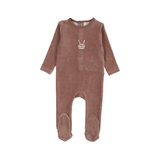LILETTE VELOUR GINGHAM BUNNY FOOTIE (9M-24M)