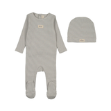 LILETTE STRIPED BEBE FOOTIE SET (3M-9M)