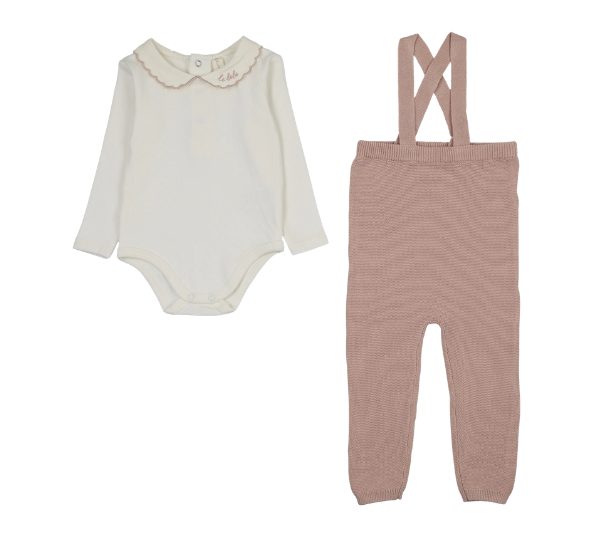 LILETTE LE BEBE KNIT SUSPENDER SET (12M-24M)