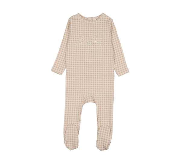 LILETTE GINGHAM BEBE FOOTIE (12M)