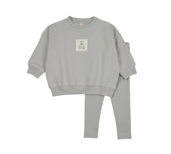 LILETTE GRAPHIC TAG SWEATSHIRT SET (12M-3T) - Klade Children's Boutique