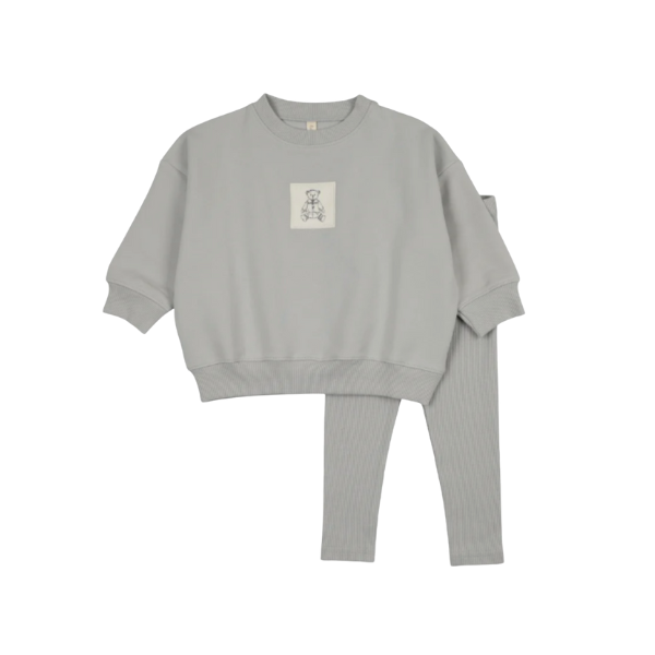LILETTE GRAPHIC TAG SWEATSHIRT SET (12M-3T) - Klade Children's Boutique