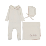 LILETTE LE BEBE POINTELLE LAYETTE SET (3M-6M)