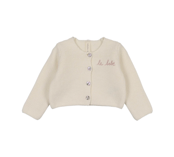 LILETTE LE BEBE KNIT CARDIGAN (3M-24M)