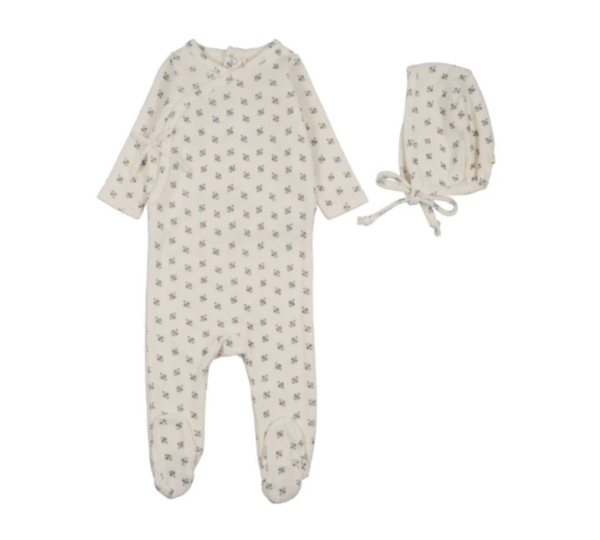 LILETTE TERRY FOOTIE SET (3M-9M) - Klade Children's Boutique