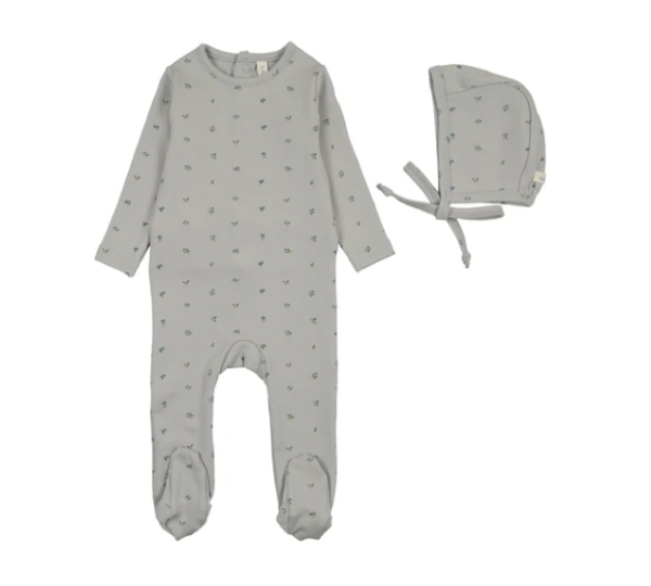 LILETTE BITSY FLORAL FOOTIE SET (3M-9M)