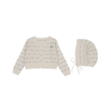 LILETTE SWEETHEART KNIT CARDIGAN SET (3M-24M)