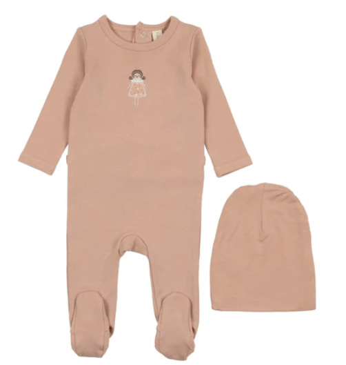 LILETTE EMBROIDERED FOOTIE SET (NB-6M)