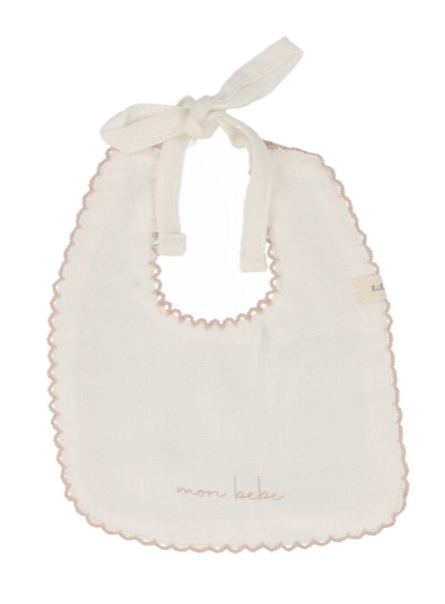 LILETTE EDGED MUSLIN BIB (OS)