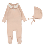 LILETTE EMBLEM EMB FOOTIE SET (NB-9M) - Klade Children's Boutique