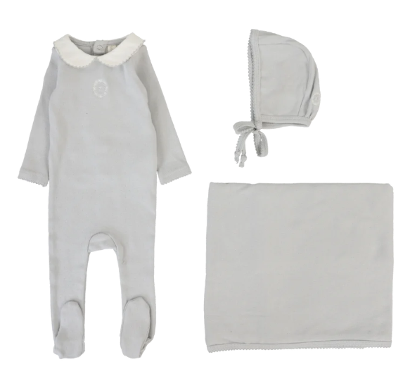 LILETTE EMBLEM EMB LAYETTE SET (NB-6M) - Klade Children's Boutique