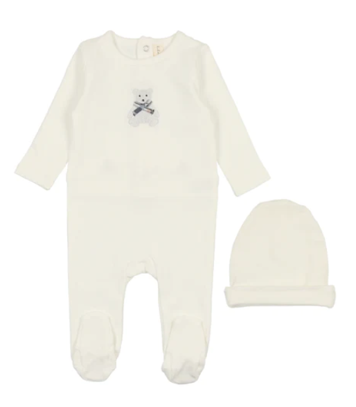 LILETTE EMBROIDERED FOOTIE SET (NB-6M)