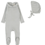 LILETTE FINE POINTELLE COLLAR FOOTIE SET (3M-9M)