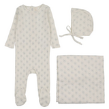 LILETTE GEO FLORAL PRINTED LAYETTE SET (3M-6M)