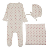 LILETTE GEO FLORAL PRINTED LAYETTE SET (3M-6M)