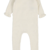 LILETTE KNIT COLLAR RUFFLE FOOTIE (NB-12M)