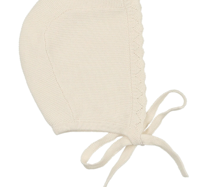 LILETTE KNIT COLLAR RUFFLE BONNET (NB-9M)