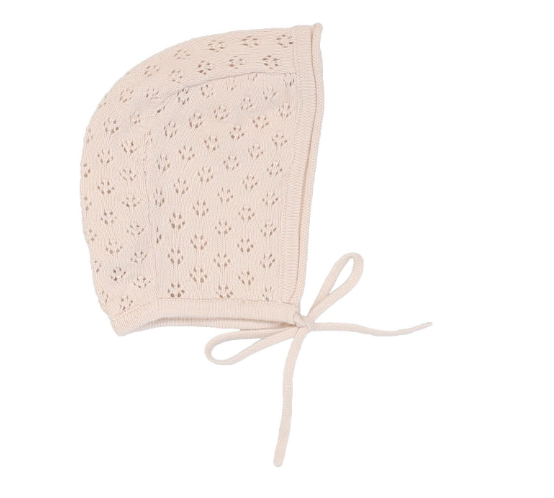 LILETTE KNIT POINTELLE BONNET (3M-12M)