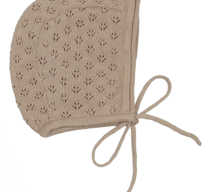 LILETTE KNIT POINTELLE BONNET (3M-12M)