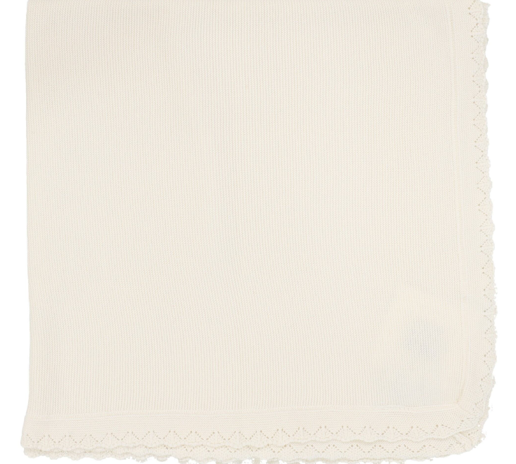 LILETTE KNIT RUFFLE BLANKET (OS)