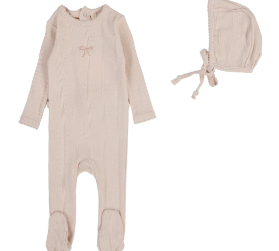 LILETTE POINTELLE GRAPHIC FOOTIE SET (NB-9M) - Klade Children's Boutique