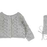 LILETTE POPCORN WEAVE CARDIGAN SET (9M-24M)