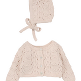 LILETTE POPCORN WEAVE CARDIGAN SET (9M-24M)