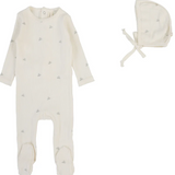 LILETTE PRINTED POINTELLE FOOTIE SET (NB-6M)
