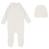 LILETTE PRINTED WRAPOVER FOOTIE SET (6M)