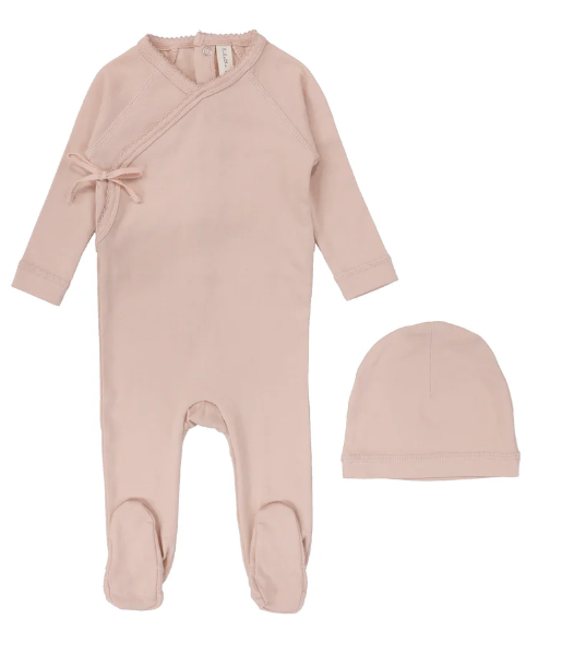 Lilette Wrapover Footie - Pale Pink Lilette Wrapover Footie - Pale Pink