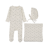 LILETTE GARDEN CLUSTER PRINT LAYETTE SET (3M-6M)