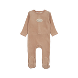LILETTE VELOUR PATCH FOOTIE (12M-18M)