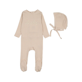 LILETTE GINGHAM BEBE FOOTIE SET (3M-9M)