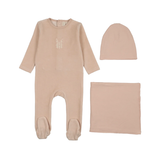 LILETTE VELOUR GINGHAM BUNNY LAYETTE SET (3M-6M)