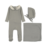 LILETTE LE BEBE POINTELLE LAYETTE SET (3M-6M)
