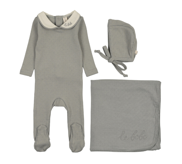 LILETTE LE BEBE POINTELLE LAYETTE SET (3M-6M)
