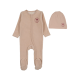 LILETTE VELOUR SNAP DOWN FOOTIE SET (3M-6M)