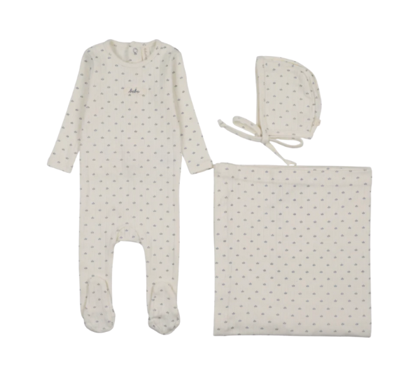LILETTE FLORET PRINT LAYETTE SET (NB-6M) - Klade Children's Boutique
