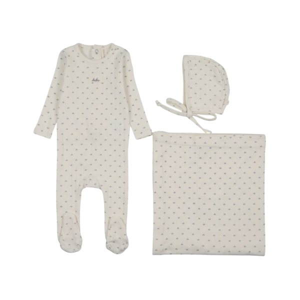 LILETTE FLORET PRINT LAYETTE SET (NB-6M) - Klade Children's Boutique