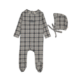 LILETTE TARTAN PRINT FOOTIE SET (3M-9M)