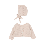 LILETTE POPCORN WEAVE CARDIGAN SET (3M-24M)