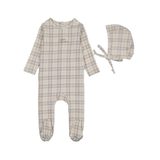 LILETTE TARTAN PRINT FOOTIE SET (3M-9M)