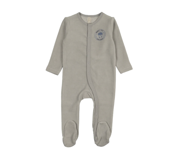 LILETTE VELOUR SNAP DOWN FOOTIE (9M-24M)