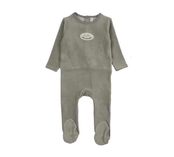 LILETTE VELOUR PATCH FOOTIE (12M-18M)