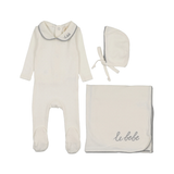 LILETTE LE BEBE POINTELLE LAYETTE SET (3M-6M)