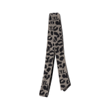 LIMITED EDITION  LEOPARD KNIT HAIR TIE BLACK/GREY