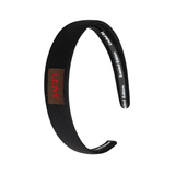 LIMITED EDITION CANVAS LOGO PATCH HEADBAND BLACK