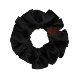LIMITED EDITION PATCH PLEATED SCRUNCHIE BLACK