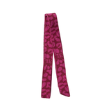 LIMITED EDITION  LEOPARD KNIT HAIR TIE RASPBERRY